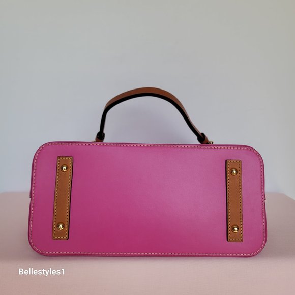 DOONEY & BOURKE Wexford Smooth Leather Hobo Shoulder Bag-Magenta color 🎈$169. - Picture 10 of 16